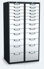 ESD - Hanging UNI line cabinet for workbenches 218 x 480 x 600 - 1x drawer