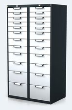 ESD - Hanging UNI line cabinet for workbenches 218 x 480 x 600 - 1x drawer