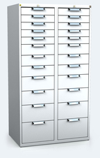 ESD - Hanging UNI line cabinet for workbenches 218 x 480 x 600 - 1x drawer
