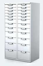 ESD - Hanging UNI line cabinet for workbenches 218 x 480 x 600 - 1x drawer