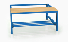 Benches with beech sticks - with a reclining grate 375 x 900 x 800