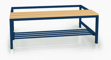 Benches with beech sticks - with a reclining grate 375 x 1050 x 800