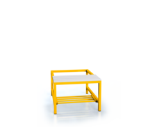 Benches with PVC sticks - with a reclining grate 375 x 700 x 800