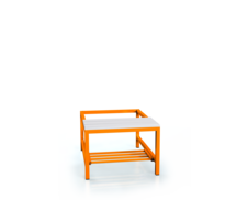 Benches with PVC sticks - with a reclining grate 375 x 700 x 800