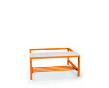 Benches with PVC sticks - with a reclining grate 375 x 900 x 800