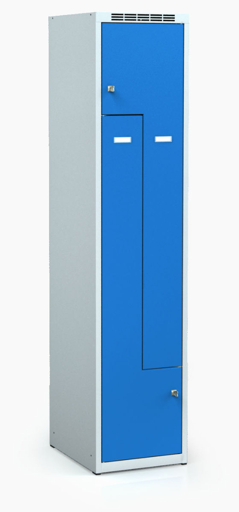 Cloakroom locker Z-shaped doors ALSIN 1800 x 400 x 500