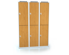 Divided cloakroom locker ALDERA 1800 x 1200 x 500