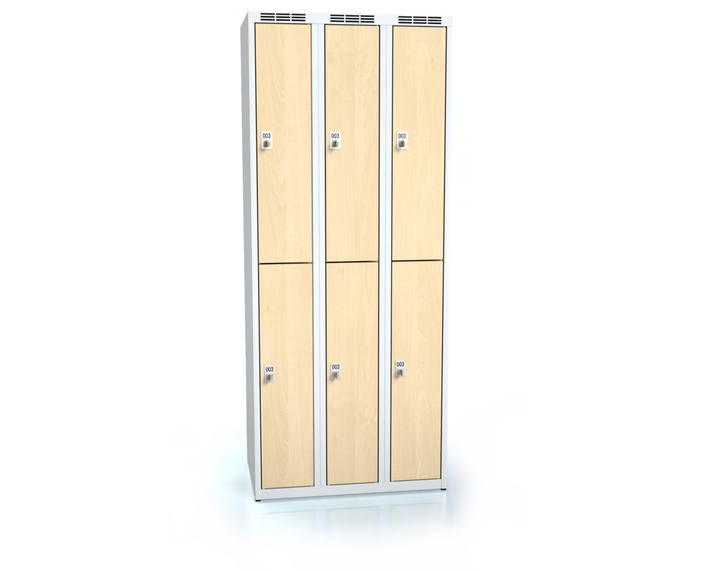 Divided cloakroom locker ALDERA 1800 x 750 x 500