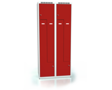 Cloakroom locker Z-shaped doors ALSIN 1800 x 800 x 500