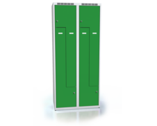 Cloakroom locker Z-shaped doors ALSIN 1800 x 800 x 500