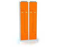 Cloakroom locker Z-shaped doors ALSIN 1800 x 800 x 500