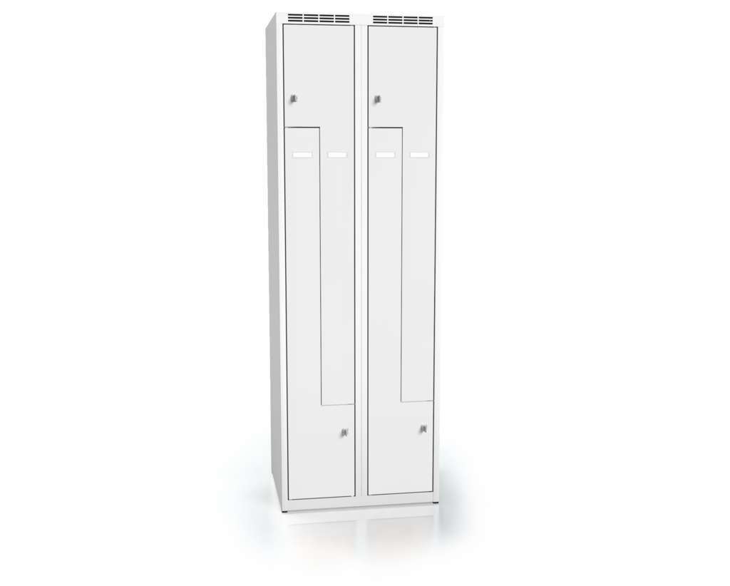 Cloakroom locker Z-shaped doors ALDOP 1800 x 600 x 500