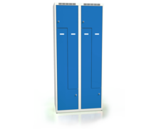 Cloakroom locker Z-shaped doors ALDOP 1800 x 800 x 500