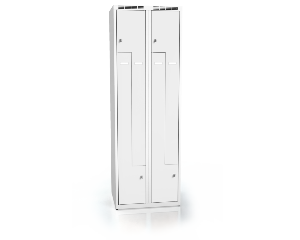 Cloakroom locker Z-shaped doors ALDUR 1 1800 x 600 x 500