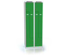 Cloakroom locker Z-shaped doors ALDUR 1 1800 x 700 x 500