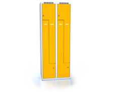 Cloakroom locker Z-shaped doors ALDUR 1 1800 x 700 x 500