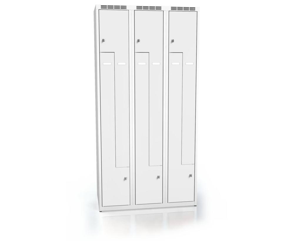 Cloakroom locker Z-shaped doors ALDUR 1 1800 x 900 x 500