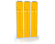 Cloakroom locker Z-shaped doors ALDUR 1 1800 x 1050 x 500