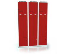 Cloakroom locker Z-shaped doors ALDOP 1800 x 1200 x 500