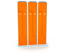Cloakroom locker Z-shaped doors ALDUR 1 1800 x 1200 x 500