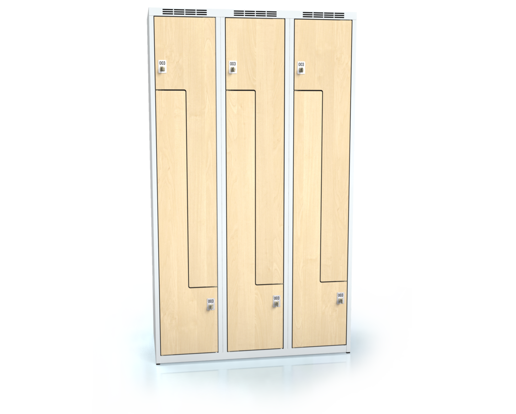 Cloakroom locker Z-shaped doors ALDERA 1800 x 1050 x 500