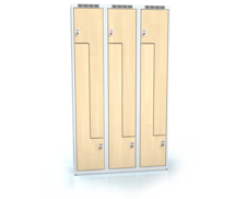 Cloakroom locker Z-shaped doors ALDERA 1800 x 1050 x 500