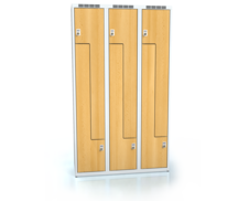 Cloakroom locker Z-shaped doors ALDERA 1800 x 1050 x 500