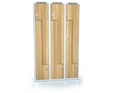Cloakroom locker Z-shaped doors ALDERA 1800 x 1050 x 500