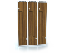 Cloakroom locker Z-shaped doors ALDERA 1800 x 1200 x 500