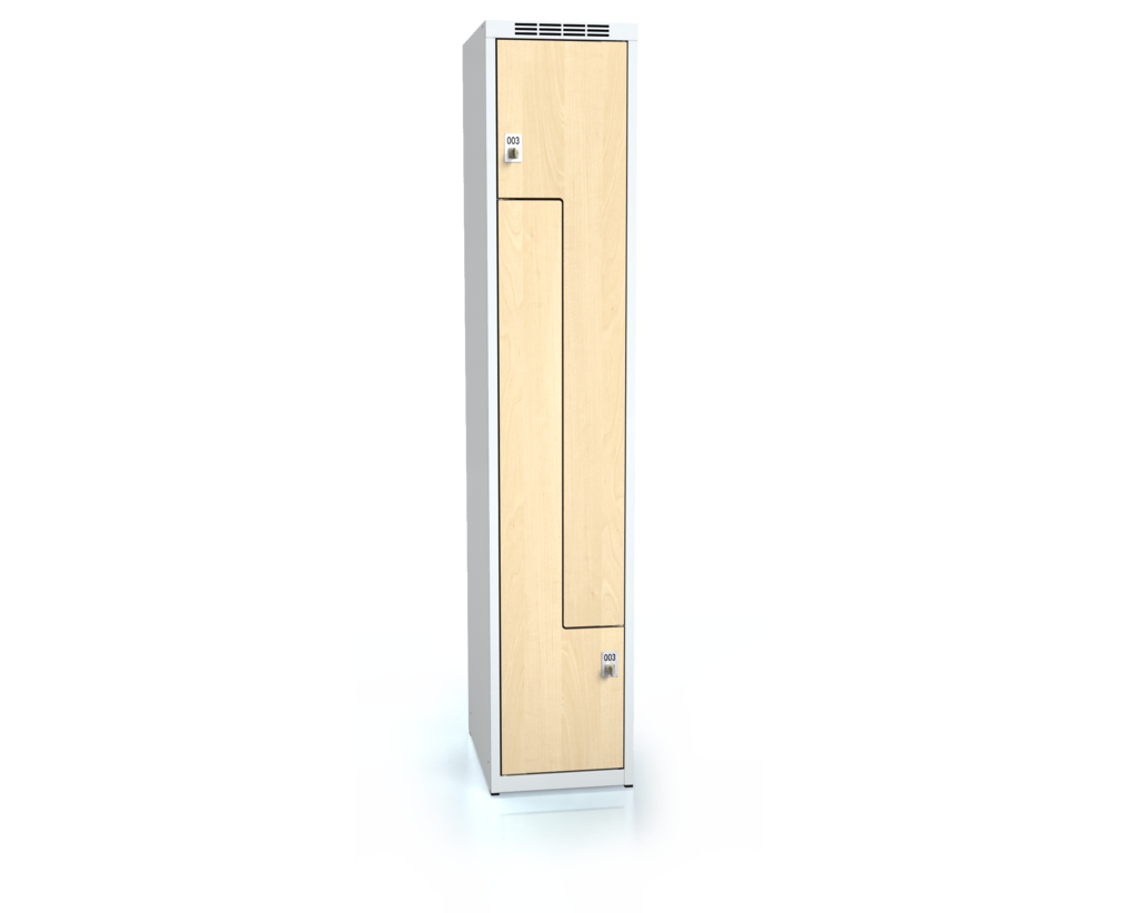 Cloakroom locker Z-shaped doors ALDERA 1800 x 350 x 500