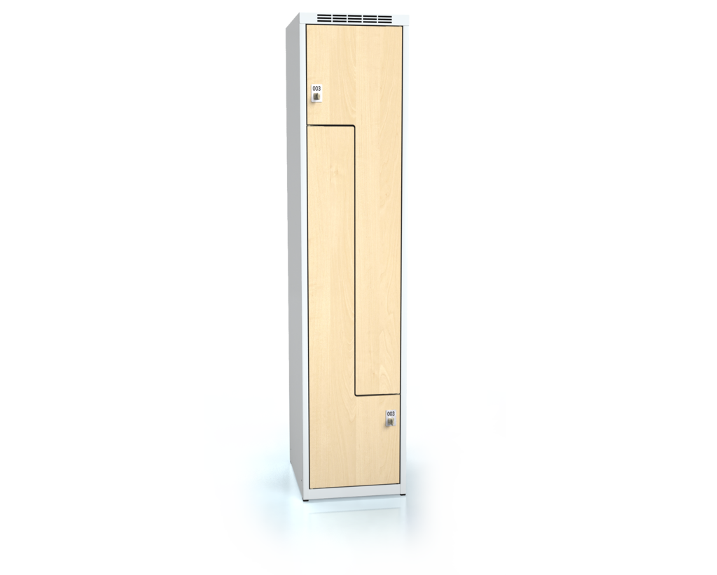 Cloakroom locker Z-shaped doors ALDERA 1800 x 400 x 500