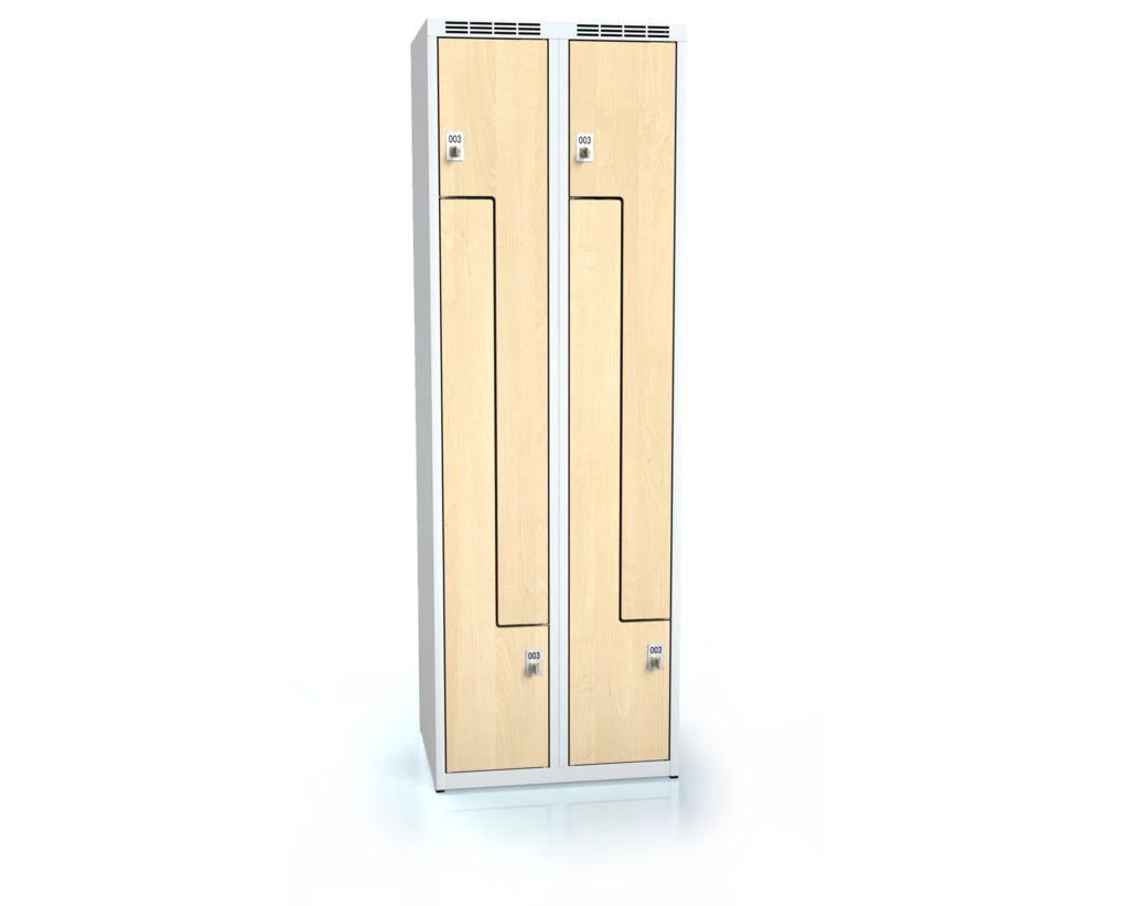 Cloakroom locker Z-shaped doors ALDERA 1800 x 600 x 500