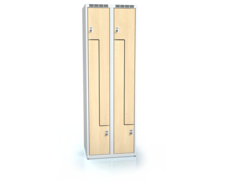 Cloakroom locker Z-shaped doors ALDERA 1800 x 600 x 500