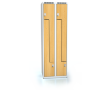 Cloakroom locker Z-shaped doors ALDERA 1800 x 600 x 500