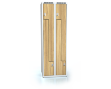 Cloakroom locker Z-shaped doors ALDERA 1800 x 600 x 500