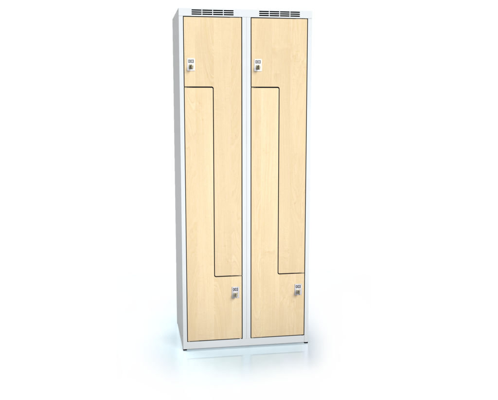 Cloakroom locker Z-shaped doors ALDERA 1800 x 700 x 500
