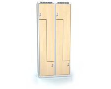 Cloakroom locker Z-shaped doors ALDERA 1800 x 800 x 500