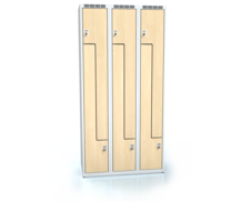 Cloakroom locker Z-shaped doors ALDERA 1800 x 900 x 500