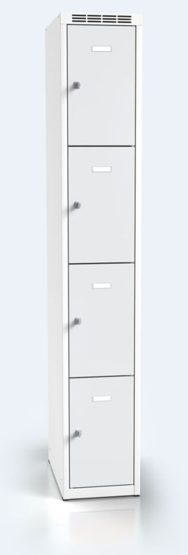 Cloakroom locker with four lockable boxes ALSIN 1800 x 300 x 500