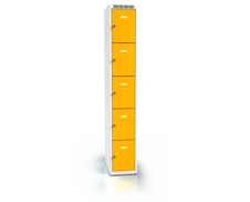 Cloakroom locker with five lockable boxes ALSIN 1800 x 300 x 500