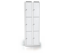 Cloakroom locker with six lockable boxes ALSIN 1800 x 600 x 500
