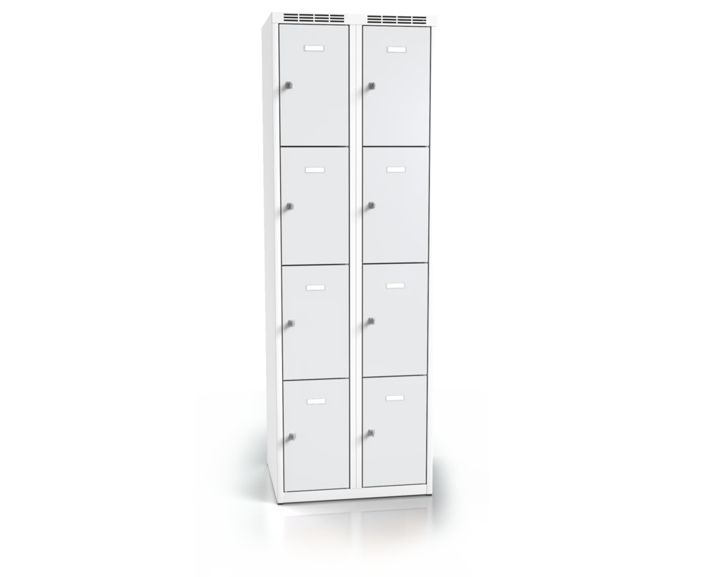 Cloakroom locker with eight lockable boxes ALSIN 1800 x 600 x 500