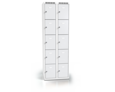 Cloakroom locker with ten lockable boxes ALSIN 1800 x 600 x 500
