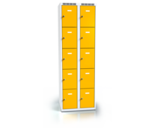 Cloakroom locker with ten lockable boxes ALSIN 1800 x 600 x 500