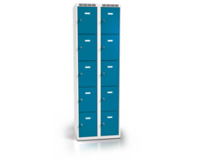 Cloakroom locker with ten lockable boxes ALSIN 1800 x 600 x 500