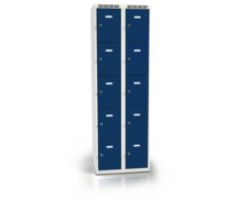 Cloakroom locker with ten lockable boxes ALSIN 1800 x 600 x 500