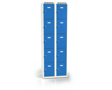 Cloakroom locker with ten lockable boxes ALSIN 1800 x 600 x 500