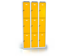 Cloakroom locker with nine lockable boxes ALSIN 1800 x 900 x 500