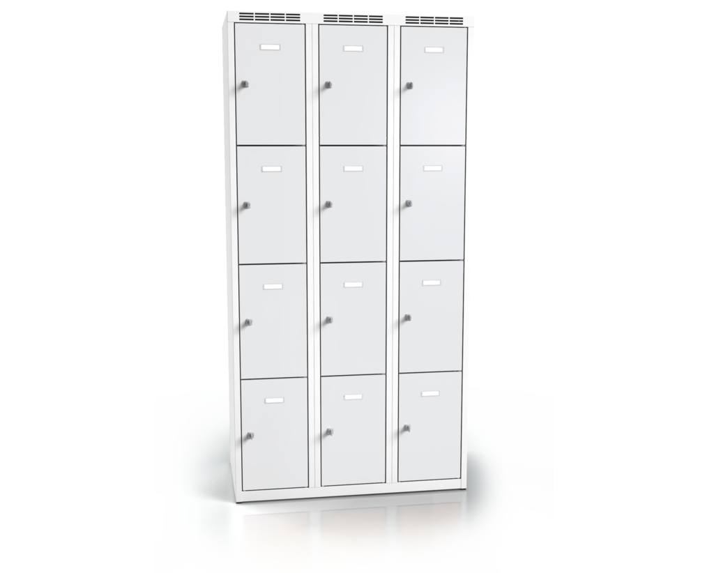 Cloakroom locker with twelve lockable boxes ALSIN 1800 x 900 x 500