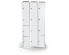 Cloakroom locker with twelve lockable boxes ALSIN 1800 x 900 x 500